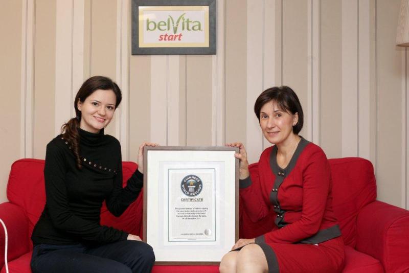 1 Maria Burnuz si Doina Cavache cu certificatul GWR