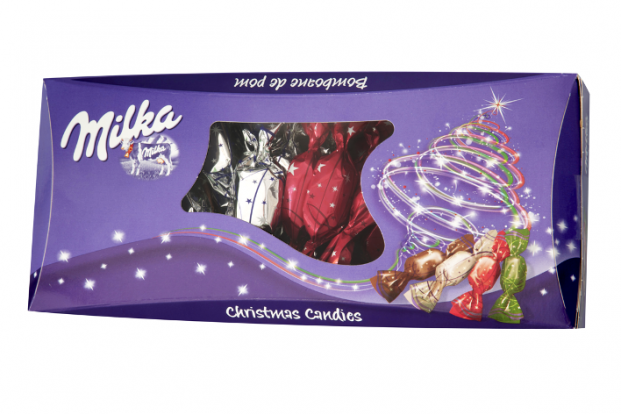 Bomboanele asortate de pom Milka, 400g