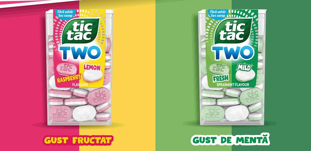 Tic Tac lansează Tic Tac Two: dublu gust într-un drajeu fără zahăr